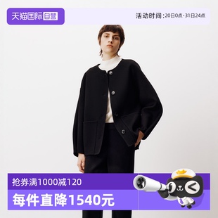 商场同款 Polo 双面呢大衣 绵羊毛圆领宽松短款 自营 Marc