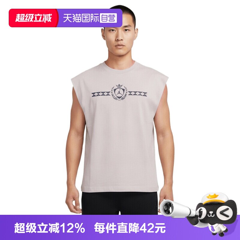【自营】NIKE耐克男子运动休闲无袖T恤短袖IW1601-104