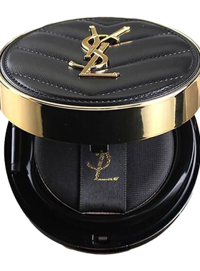 【自营】YSL圣罗兰黑色皮革气垫14g细腻遮瑕控油持妆通透版本随机