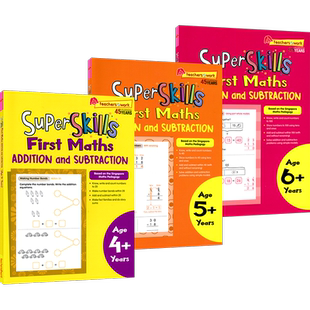 【自营】Super Skills First Maths Addition and Subtraction Age 4-6+ 超级技能 数学加法和减法 CPA 教学法 逻辑思维 英文原版