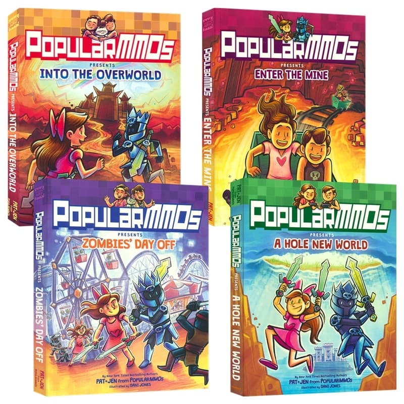 【自营】PopularMMOs Presents A Hole New World Enter The Mine 我的世界 Minecraft 衍生漫画 奇幻冒险 游戏漫画读物 英文原版