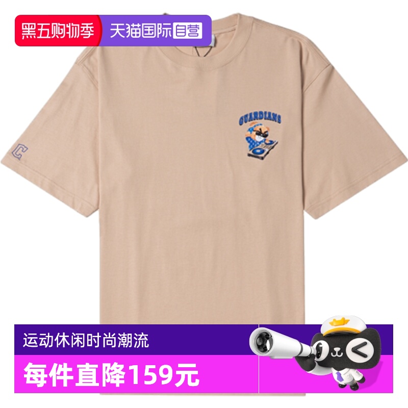 【自营】MLB短袖男女装轻薄透气皱眉熊印花T恤休闲上衣3ATSE0243