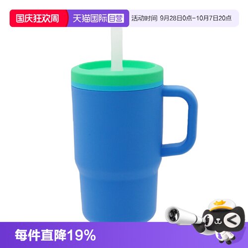 【自营】Nuby努比儿童迷你全硅胶巨无霸吸管水杯宝宝防摔大容量