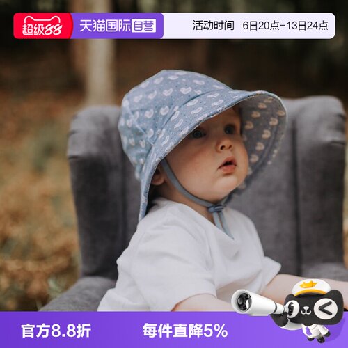 Bedhead纯棉防晒遮阳帽护脖帽