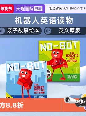 【自营】No-Bot -the Robot with No Bottom No-Bot -the Robot's New Bottom 机器人英语读物 Sue Hendra 亲子故事绘本 英文原版