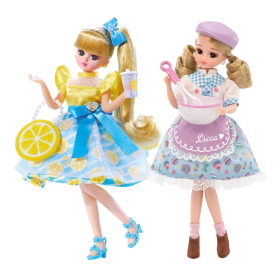 【自营】多美licca丽佳柠檬汽水莉卡娃娃蛋糕店换装女孩仿真厨房