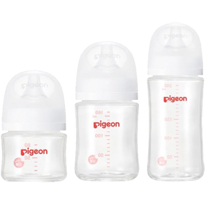 贝亲母乳实感三代宽口径玻璃奶瓶