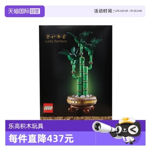 LEGO乐高10344富贵竹ICONS系列创意盆栽益智拼搭积木玩具 自营