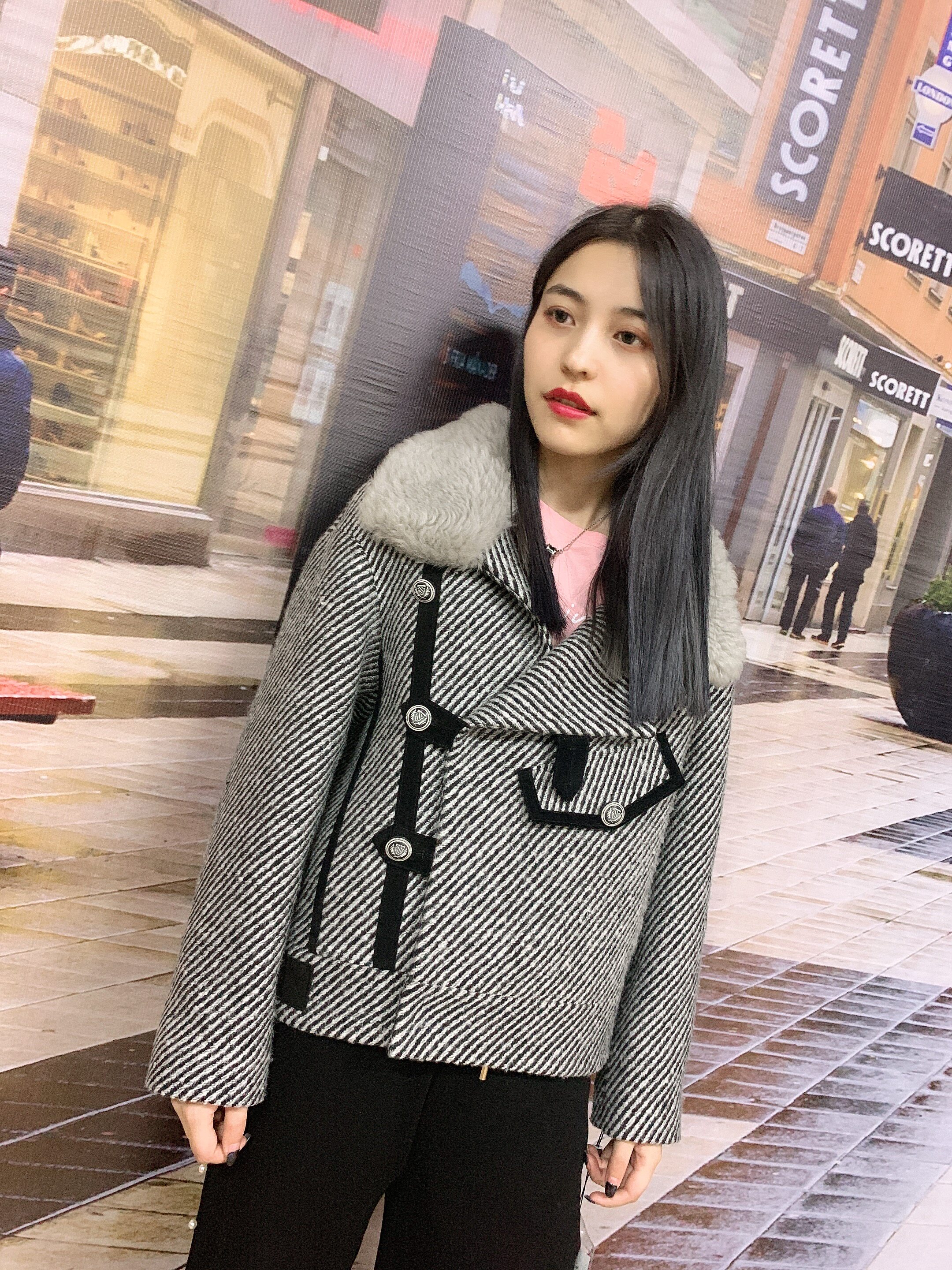 designer wool Woolen overcoat -OSD83066 Icelandic fur collar Women's wear overcoat Down Jacketsin the Women's clothing/Boutique , Fur  category - from Buy2taobao.com to provide professional Taobao agent buy service