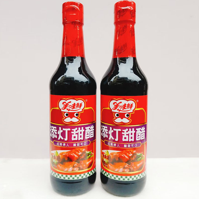 美味鲜添灯甜醋500ml广东猪脚姜甜醋2.5度食醋月子醋烹饪炒菜甜醋