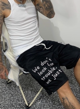 GENIUSCLUB2022ss新款休闲网眼短裤潮