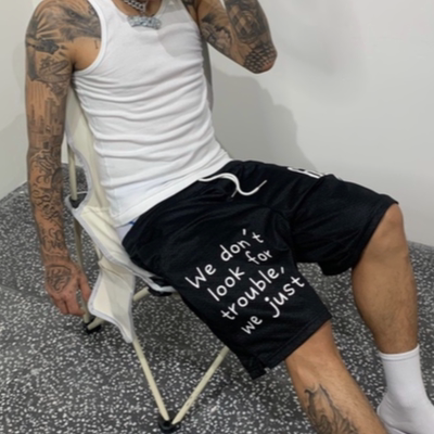 GENIUSCLUB2022ss新款休闲网眼短裤潮