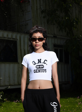 Genius club七夕加利福尼亚大学洛杉矶短袖T恤纯棉夏季欧美风