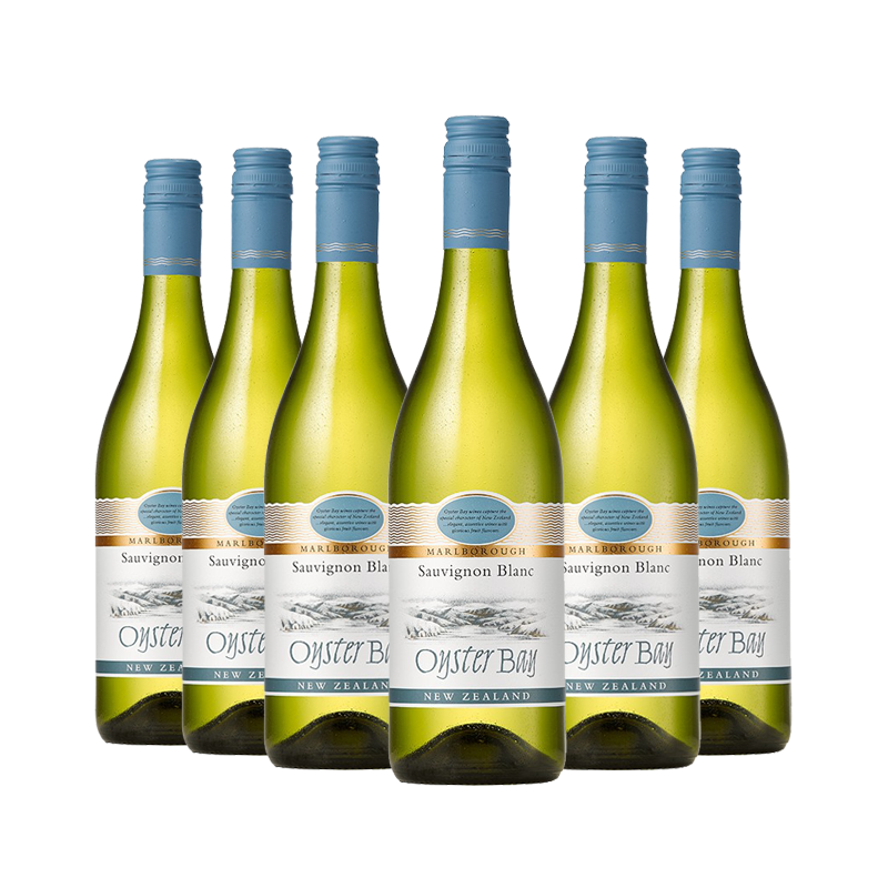 【自营】蚝湾(OysterBay)长相思干白葡萄酒750ml*6瓶 新西兰进口