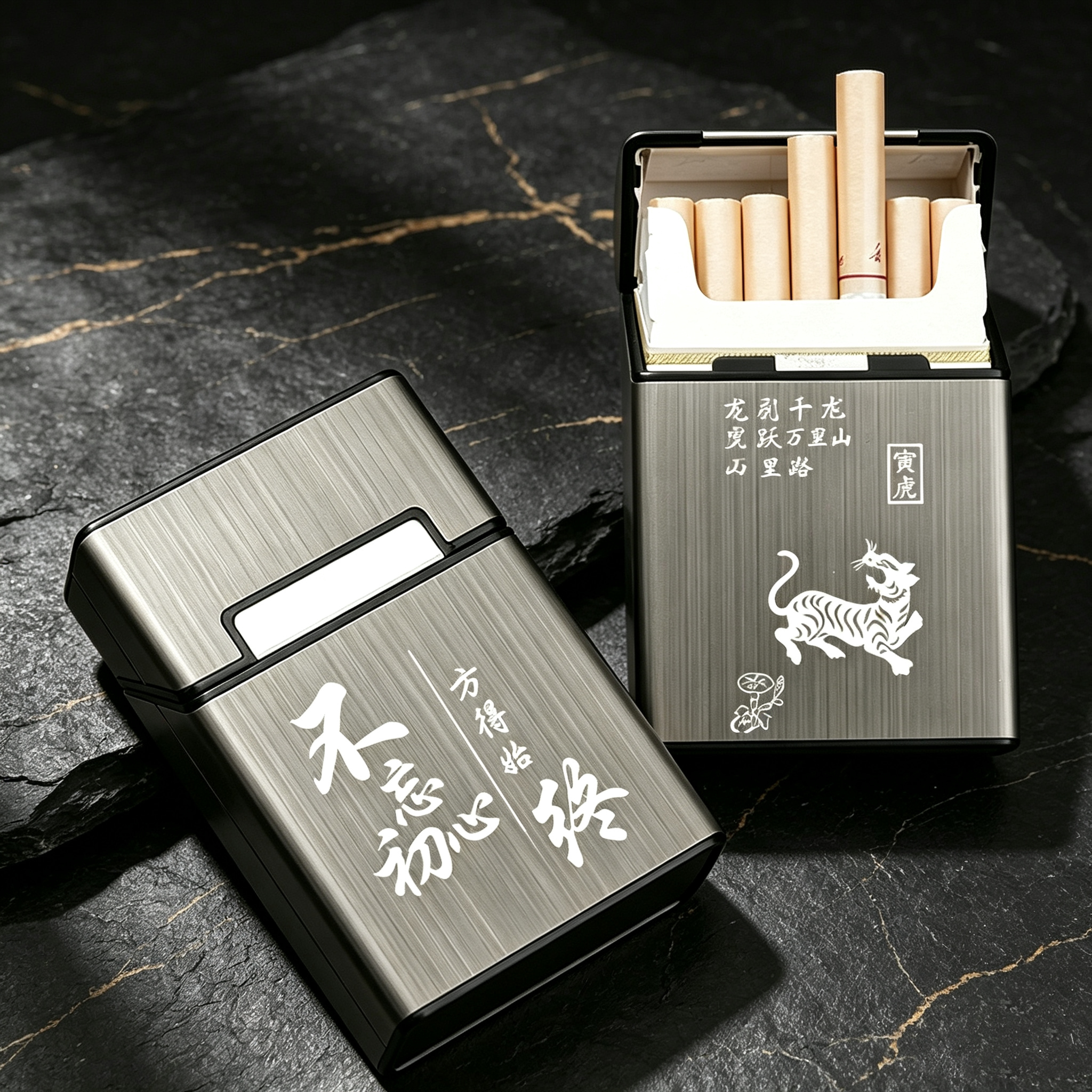 烟盒男便携高档定制保护壳20支装粗支软硬包通用磁扣防压防潮空盒