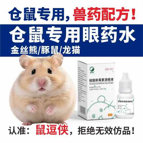 鼠逗侠眼药水仓鼠金丝熊专用