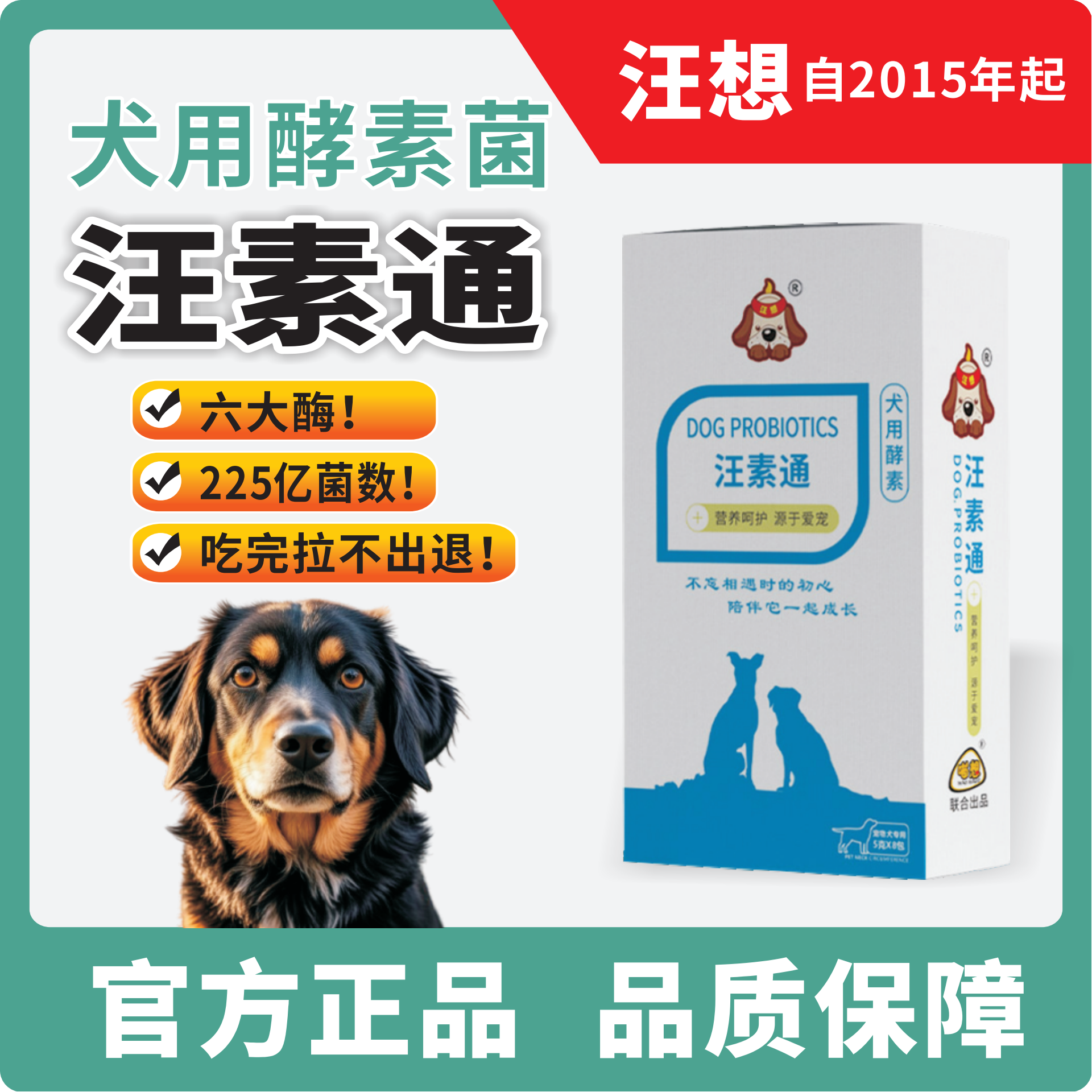 汪素通犬用酵素菌便秘专用益生菌
