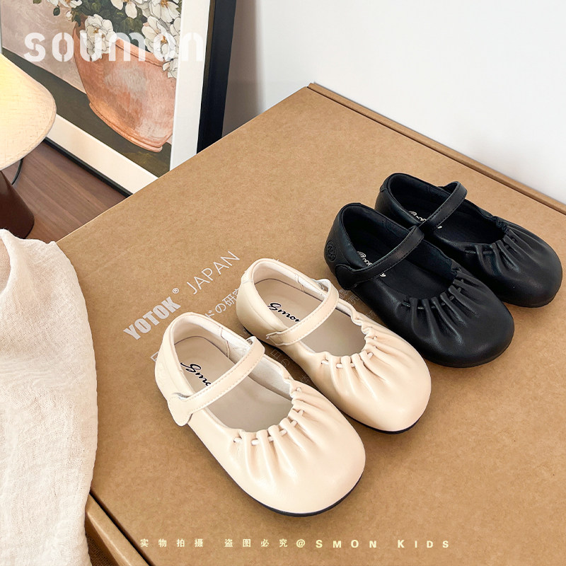 书萌女童鞋子配裙子2026春季新款小女孩公主鞋儿童皮鞋软底宝宝鞋