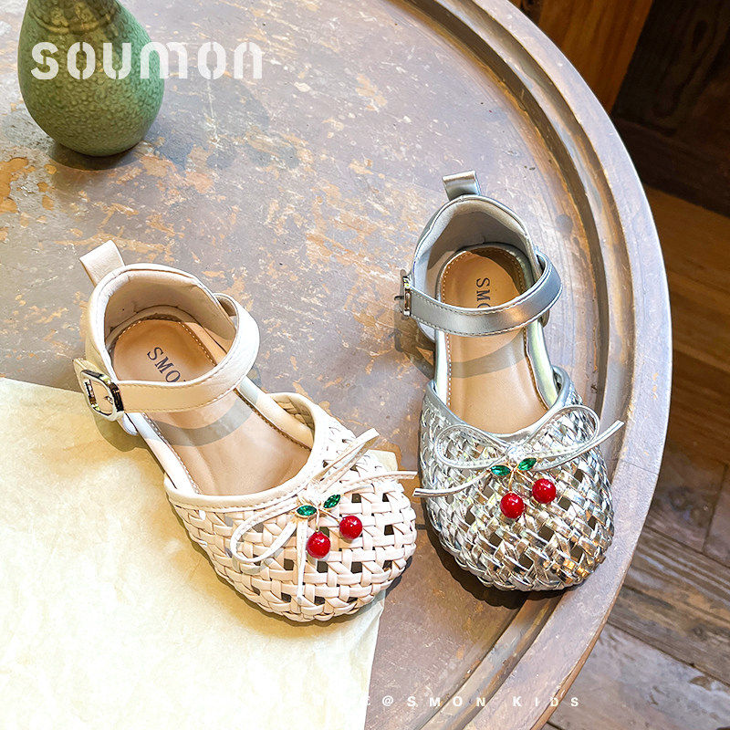 书萌女童2026新款公主鞋编织儿童皮鞋小女孩半凉鞋透气宝宝鞋单鞋,童鞋/婴儿鞋/亲子鞋,皮鞋,淘宝优惠券,粉丝福利购,淘宝优惠卷