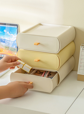 宿舍桌面收纳盒装饰品家庭入口装饰办公室文具杂物化妆品抽屉收纳