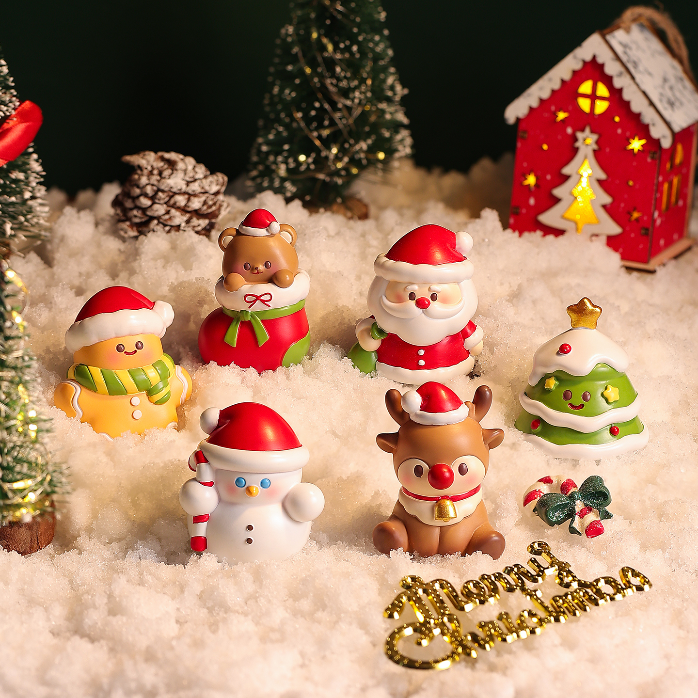 2025年新款可爱圣诞节小摆件礼物