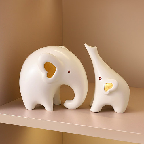 大象摆件轻奢高档酒柜装饰品礼物