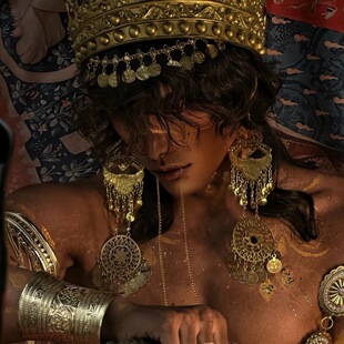 异域风妆造配饰波西米亚苏丹的游戏cos 皇冠腰链手镯饰品埃及法老