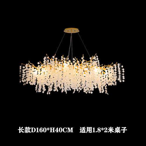 客厅水晶吊灯别墅奢华餐厅现代轻奢美容院金钱树枝高档大气卧室灯