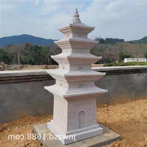寺庙石雕白塔哪里卖景区白石佛塔多少钱园林景观汉白玉石塔图片