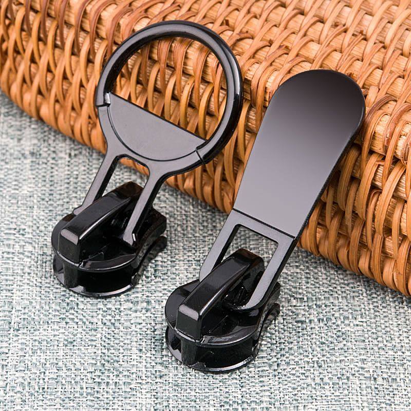 儿童拉链头大号树脂拉链拉锁头15号20号羽绒服圆圈勺片金属塑料拉