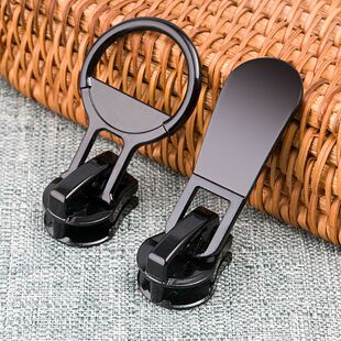 儿童拉链头大号树脂拉链拉锁头15号20号羽绒服圆圈勺片金属塑料拉