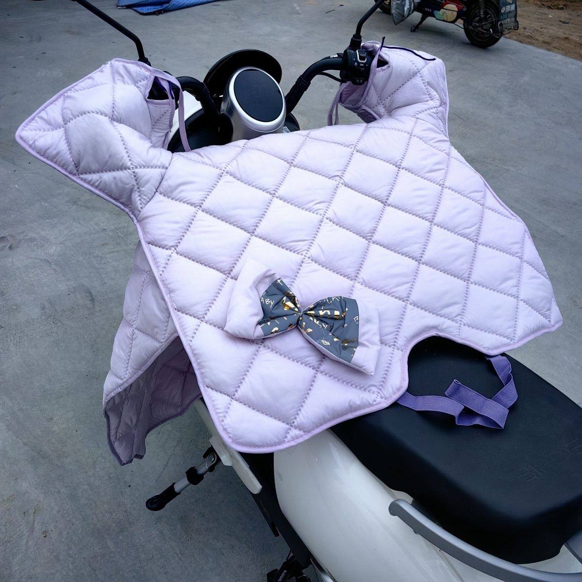 踏板摩托车专用挡风被双面防水防水中厚款挡风新款四季通用电动车