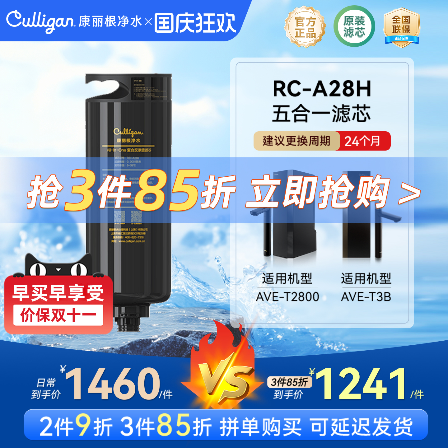 康丽根滤芯RO反渗透适用T2800