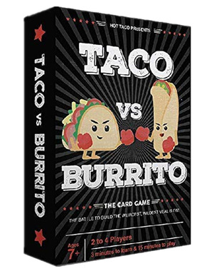 新款英文版 Taco vs Burrito 令人惊讶的卡牌游戏聚会桌面游戏