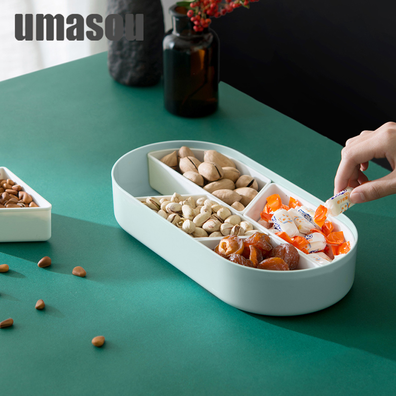 UMASOU家用客厅干果盘创意