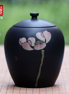 建水紫陶普洱散茶罐普洱茶保鲜罐储茶罐357克饼撬开醒茶罐M1 B69