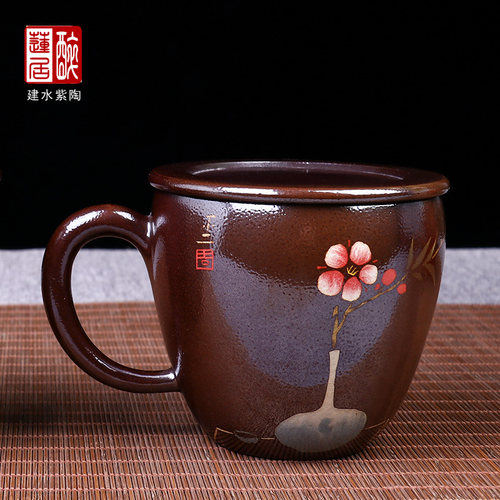 325ml建水紫陶乐烧办公杯