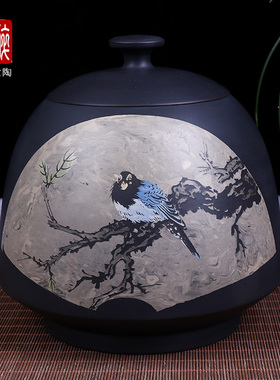 建水紫陶茶叶罐普洱散茶罐醒茶罐储茶罐 忠怀散茶罐旭泽 廖 D38