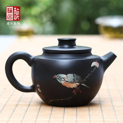 建水紫陶云南礼品昆明泡茶壶