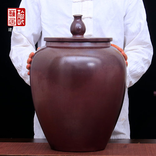 肖春魁柴烧茶道抽水缸24升15升