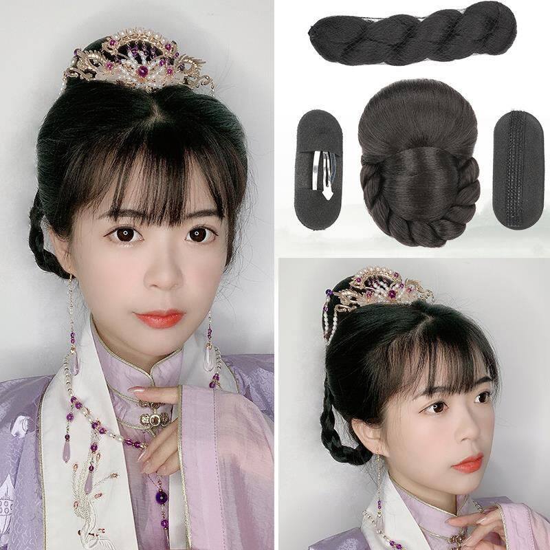 垫发包新娘秀禾盘发发髻发团中式发型影楼造型假发包头饰百搭懒人