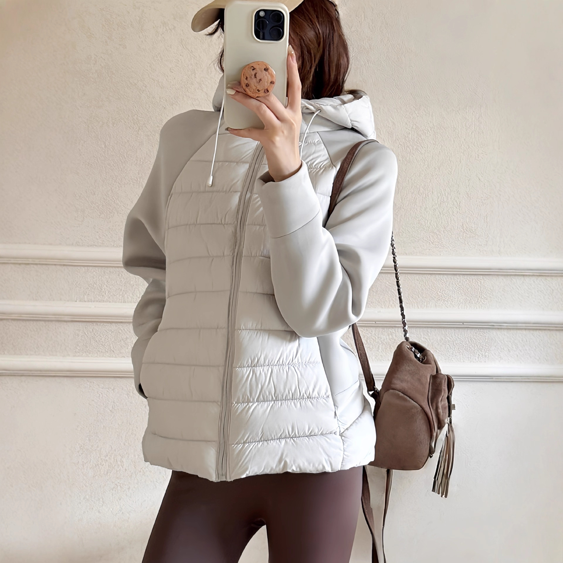 排骨羽绒棉服女2025新款薄款冬季新款连帽棉袄小个子棉衣轻薄外套