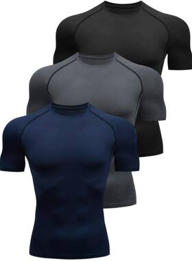 O 73885 Summer Men's Fitness Short Sleeve T-Shirt 士运动T