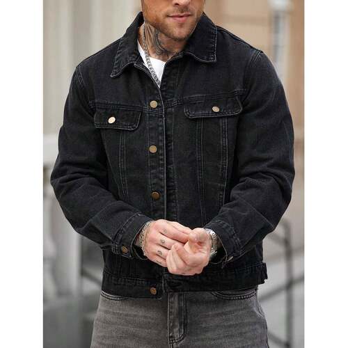 E 66036 Cargo casual denim jacket 工装休闲牛仔外套