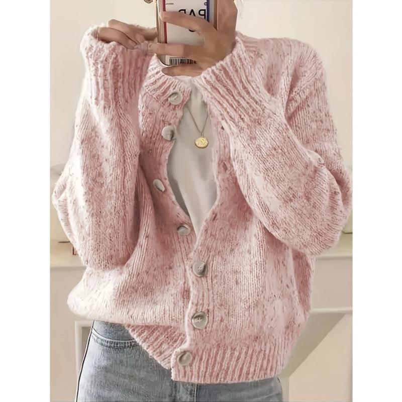 TEMU海外仓新款代发 Women's Sweaters 女士优雅休闲时尚彩色圆点