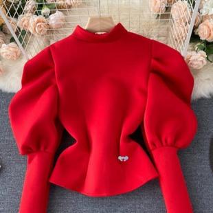 Faion 夹克套装 Sleeves 修身 Slim Set泡泡袖 Bubble Jacket