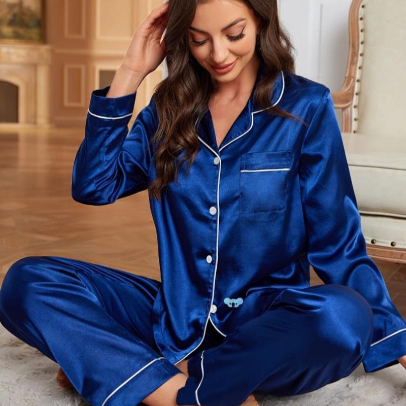 Elegant Women's Cardigan Button Solid Color Turnover Collar