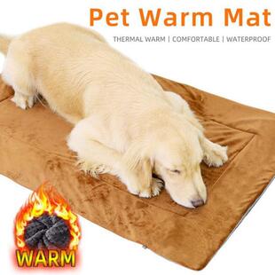 Self Heating Pet Pad Dog Bed Warmer Mat Flannel Dog Mat