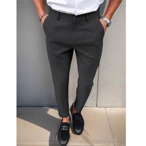 M 89648 Slim Fit Solid Color Suit Pants 修身纯色西裤
