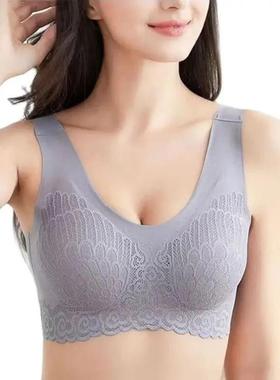 Comfortable Latex Bra Seams Women Undeear Lace Pu Up